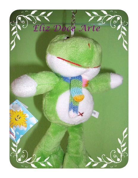 Sapo de Pelúcia com Cachecol